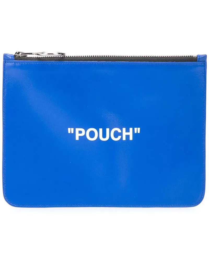 OFF-WHITE Clutch mit Reißverschluss - Blau Blau