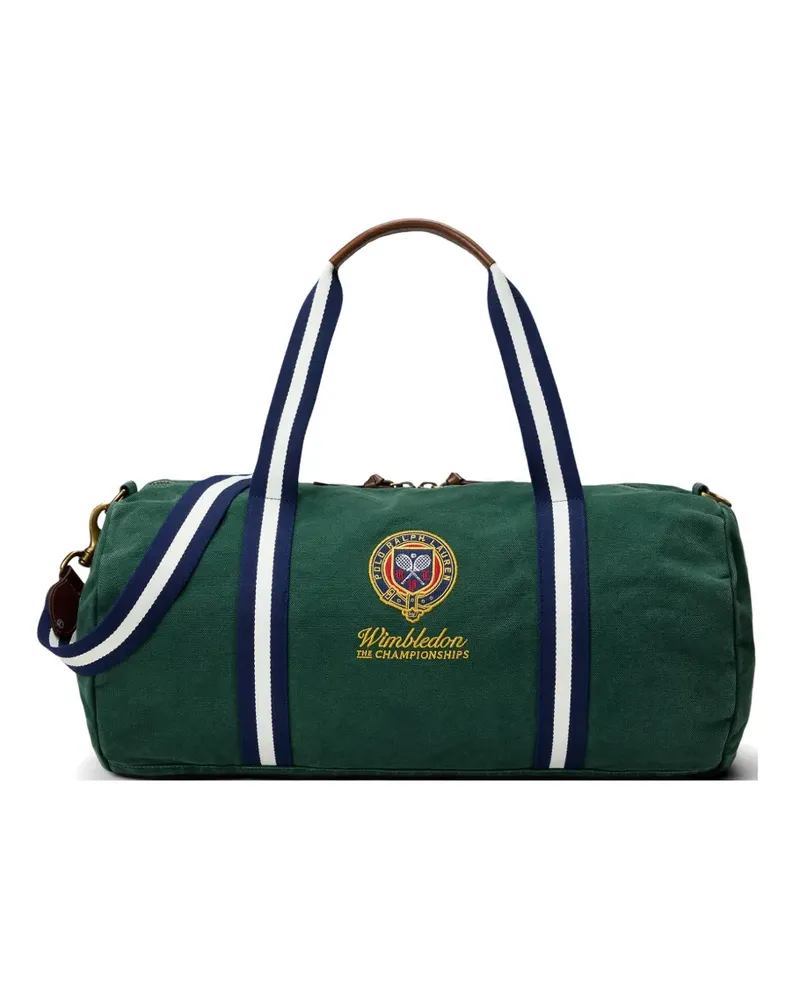 Ralph Lauren Wimbledon Big Pony Reisetasche aus Canvas - Grün Grün