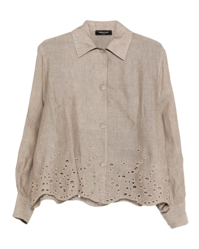 Fabiana Filippi long-sleeve shirt - Nude Nude