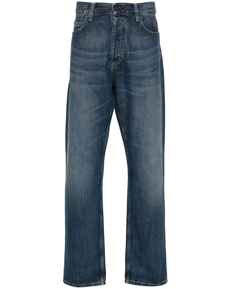 Carhartt WIP Halbhohe Marlow Straight-Leg-Jeans - Blau Blau