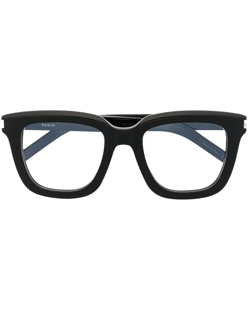 Saint Laurent Brille mit breitem Gestell - Schwarz Schwarz