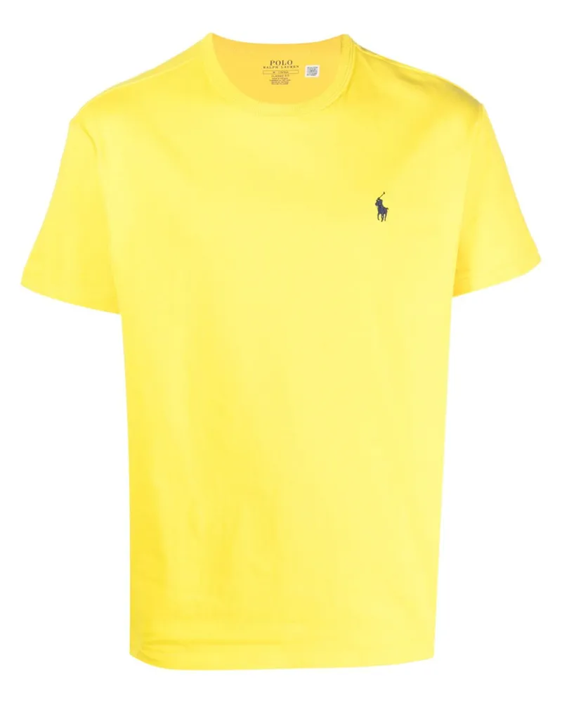 Ralph Lauren T-Shirt mit Logo-Stickerei - Gelb Gelb