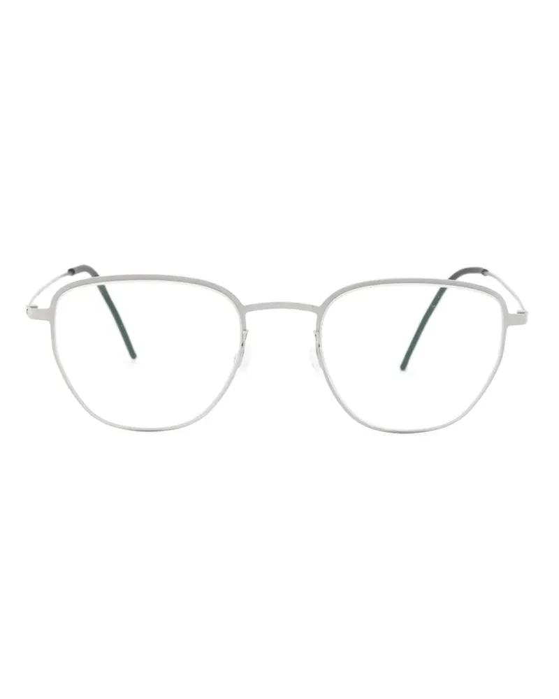 Lindberg Runde Brille aus Titan - Grau Grau