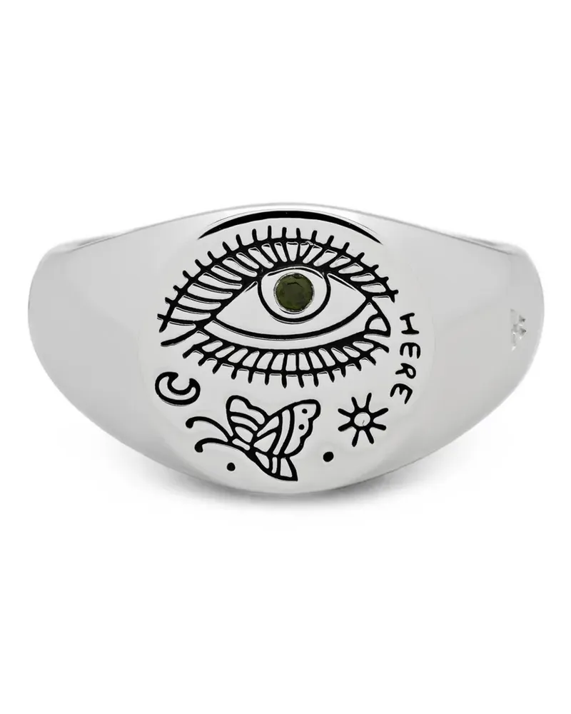 Tom Wood Schmetterling-Ring mit Turmalin - Silber Silber