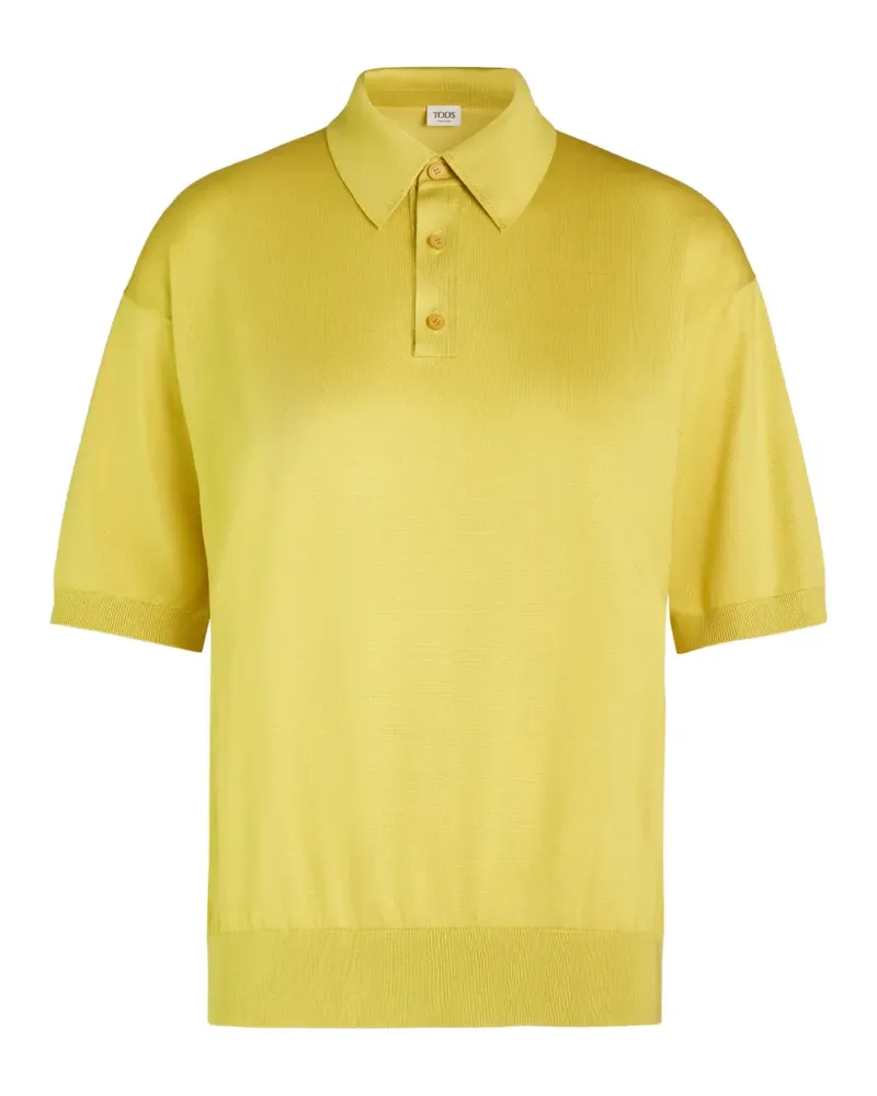TOD'S Poloshirt mit Knopfverschluss - Gelb Gelb