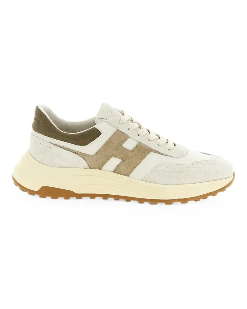 Hogan Hyperlight logo-patch sneakers - Nude Nude