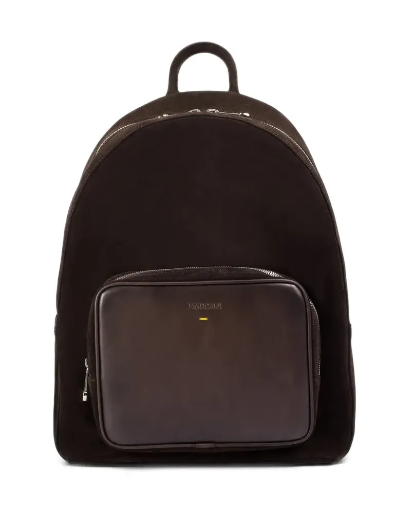 Doucal´s suede leather backpack - Braun Braun