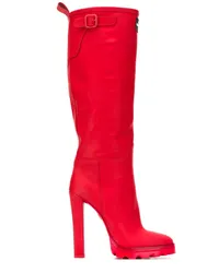 Dsquared2 Kniehohe Stiefel mit Logo Rot