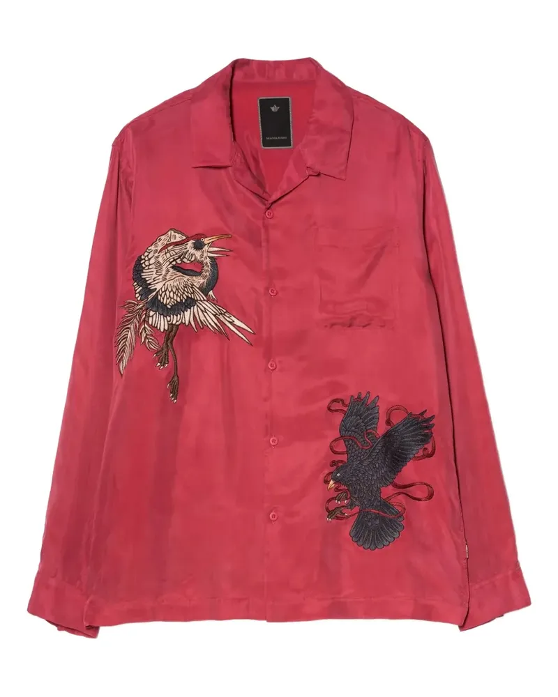 maharishi Hemd mit Stickerei - Rosa Rosa
