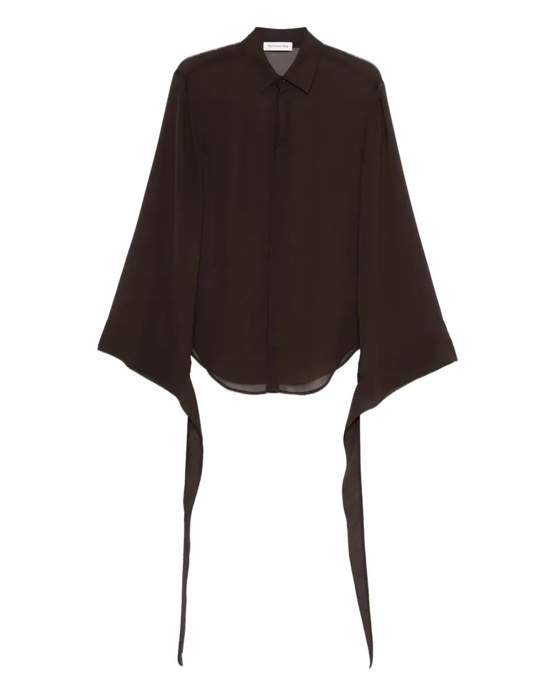 FRANKIE Shop wide-sleeve Shirt - Braun Braun