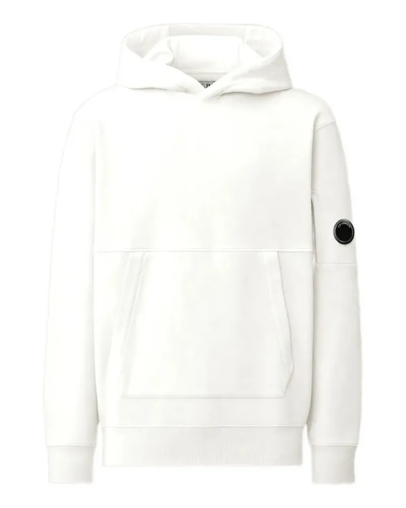 C.P. Company Hoodie mit Kängurutasche - Weiß Weiß