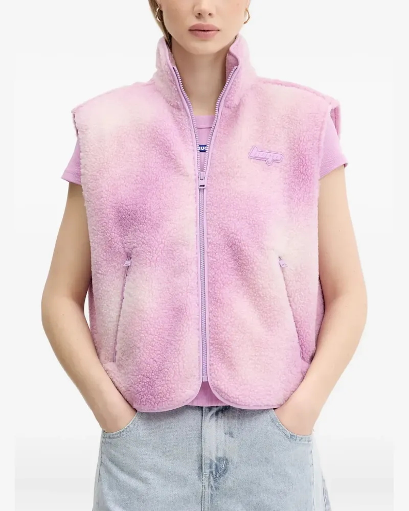 HUGO BOSS Fleeceweste mit Batikmuster - Rosa Rosa
