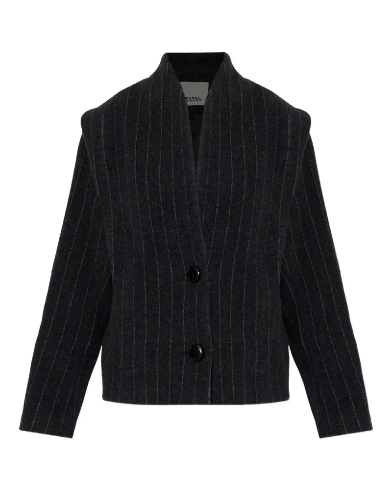 Isabel Marant Padded pinstripe coat - Grau Grau