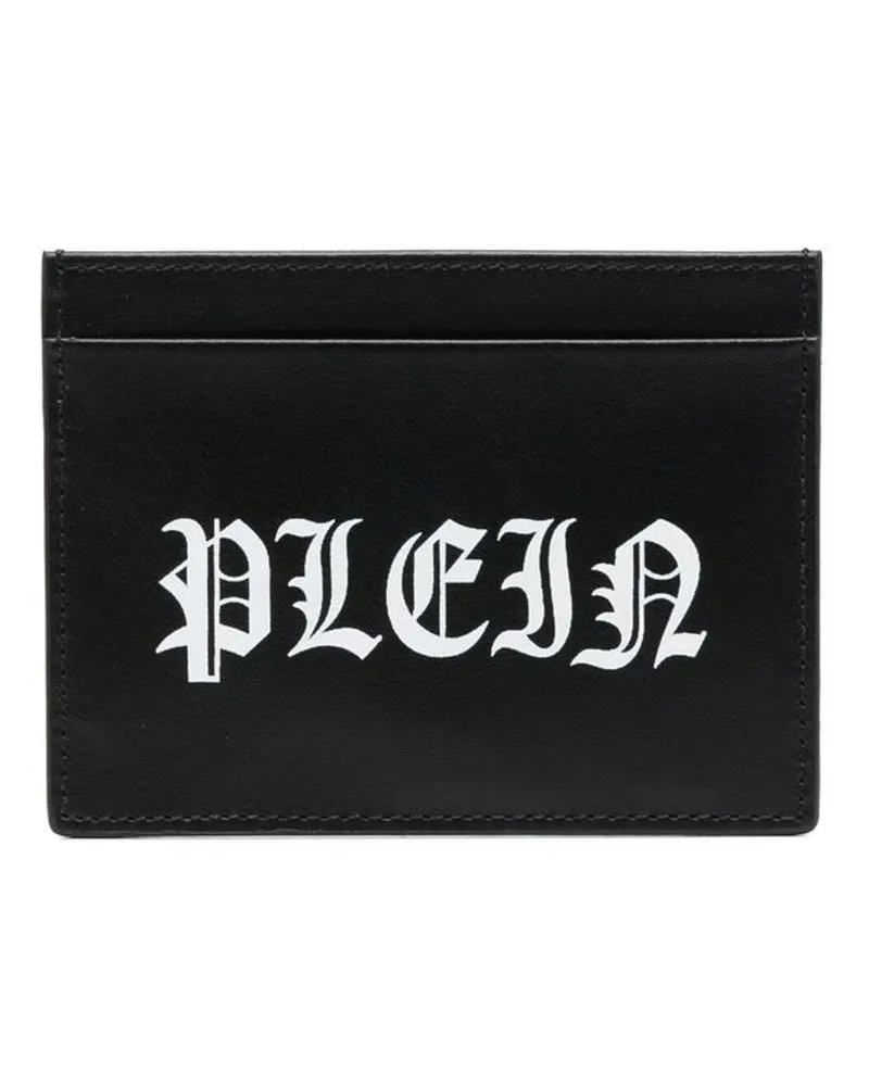 Philipp Plein Kartenetui mit Logo-Print - Schwarz Schwarz