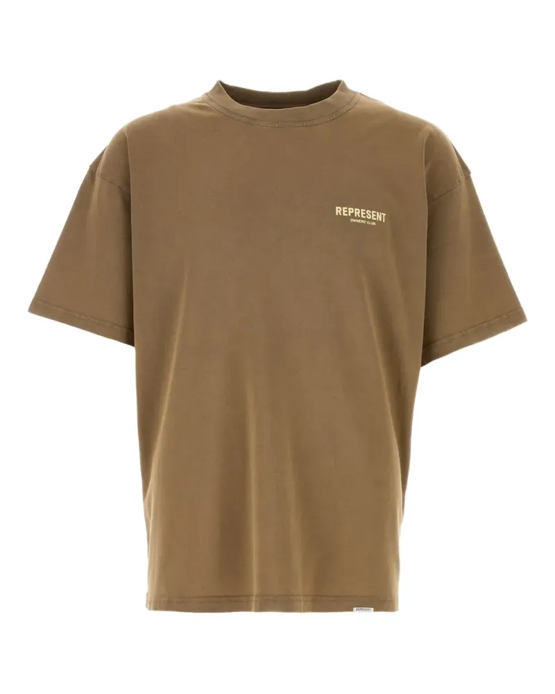 REPRESENT Owners' Club logo-print T-shirt - Braun Braun