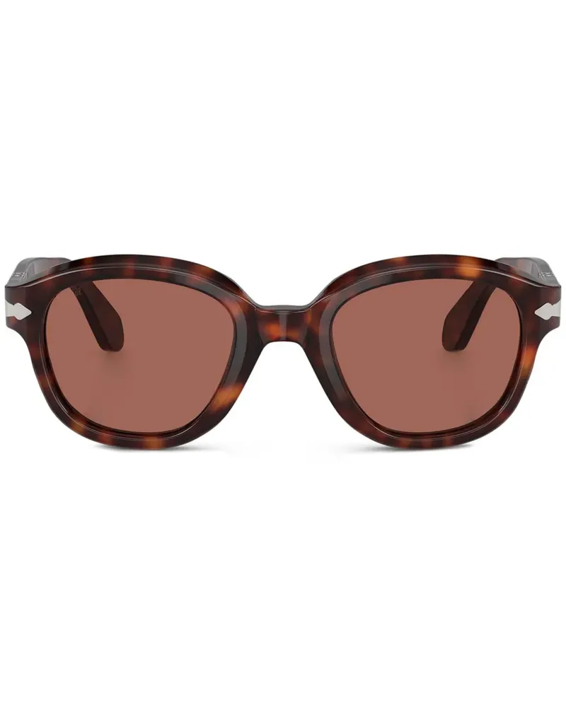 Persol Sonnenbrille mit rundem Gestell - Braun Braun
