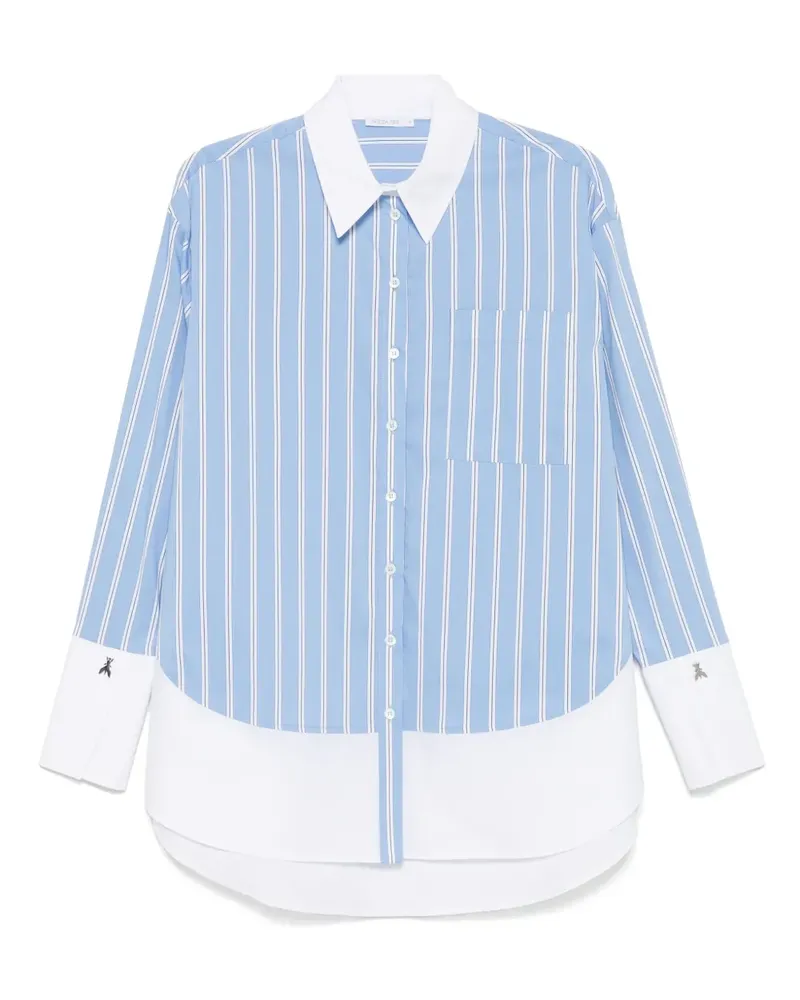 Patrizia Pepe Popeline-Hemd - Blau Blau