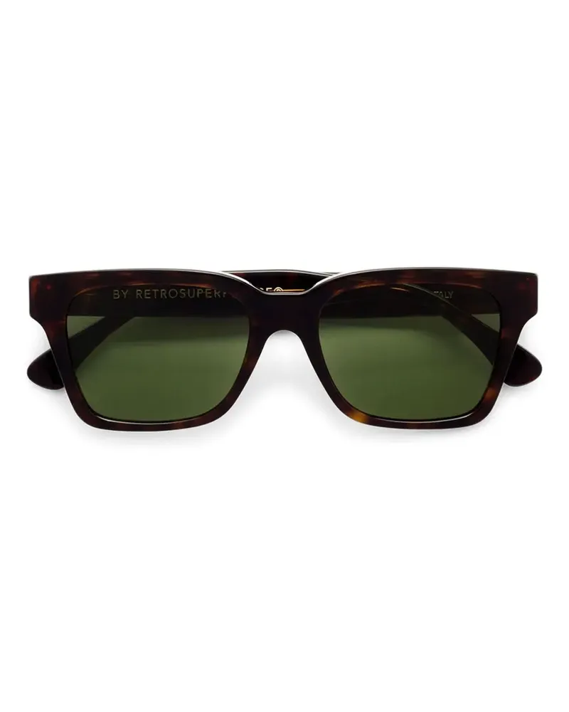 RETROSUPERFUTURE Sonnenbrille mit eckigem Gestell - Grün Grün