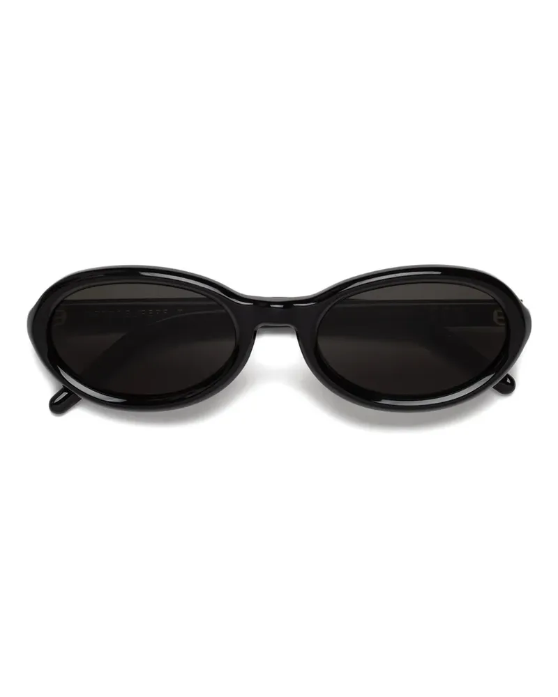 RETROSUPERFUTURE Cherry Sonnenbrille mit ovalem Gestell - Schwarz Schwarz