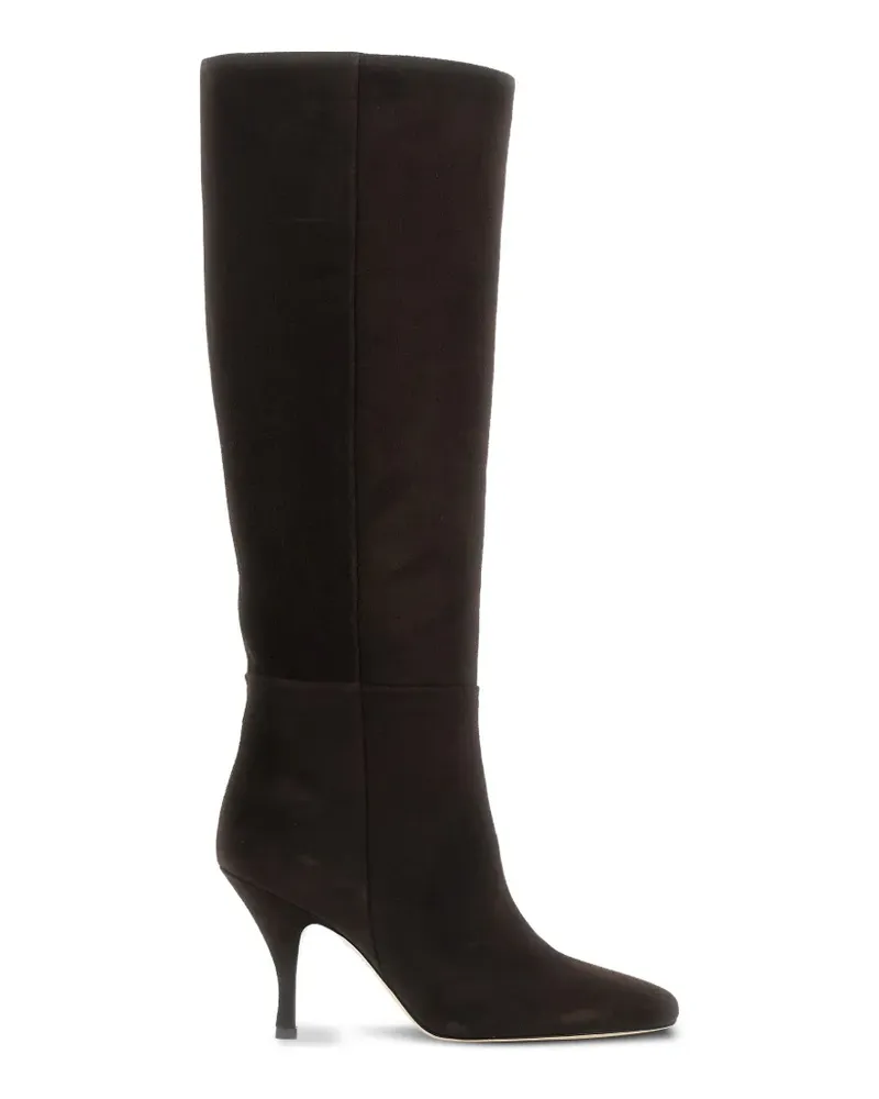 Semicouture Kniehohe Lucinda Stiefel mit spitzer Kappe - Braun Braun