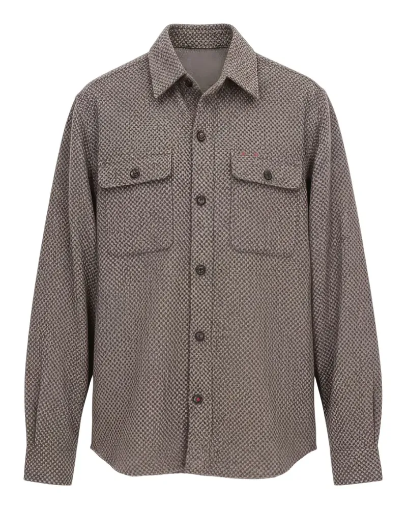 Isaia button-flap pocket shirt - Braun Braun