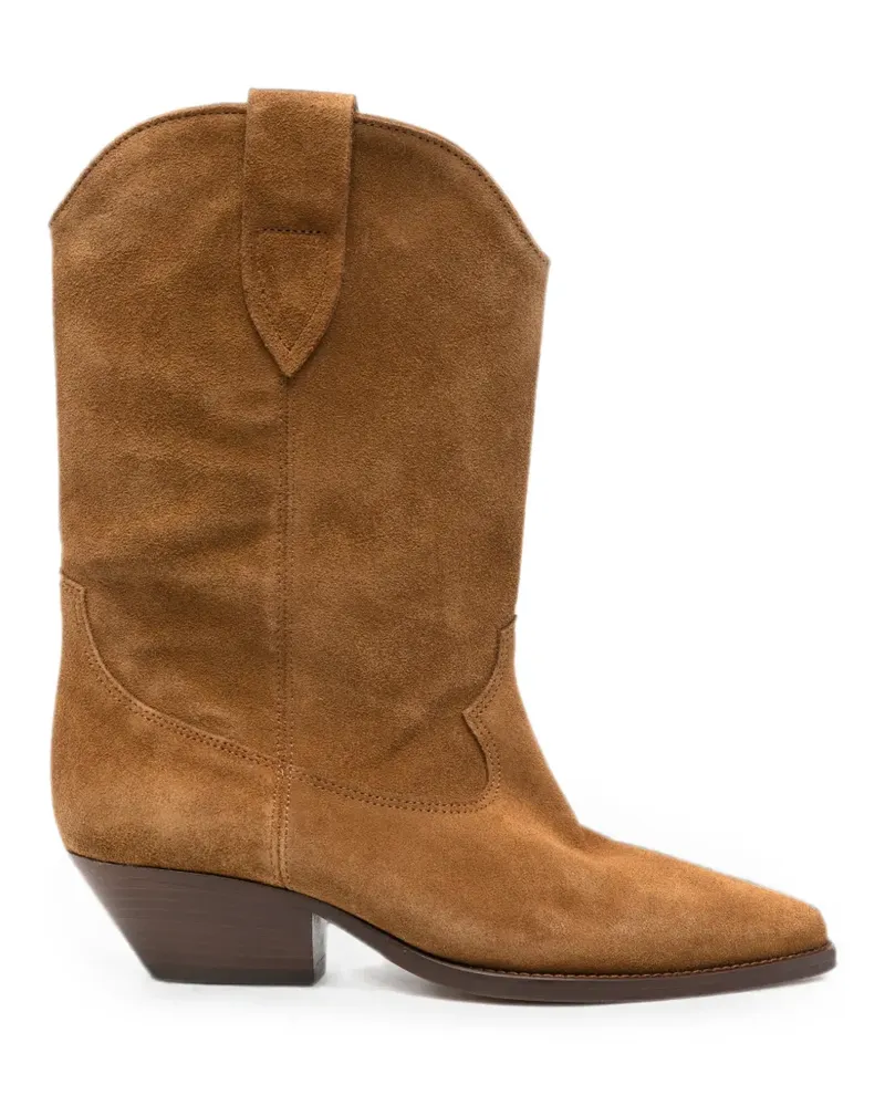 Isabel Marant suede western-style boots - Braun Braun