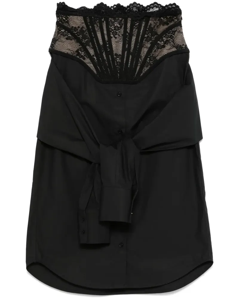 Giuseppe di Morabito Midirock mit Corsage-Detail - Schwarz Schwarz