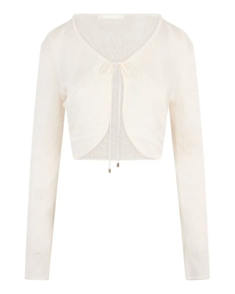 Roberto Cavalli Cropped-Cardigan - Weiß Weiß