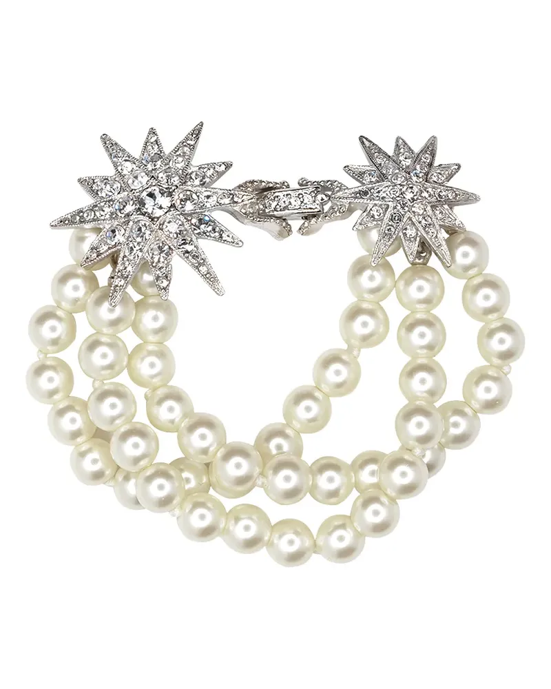 Kenneth Jay Lane Armband mit Sterndetail - Silber Silber