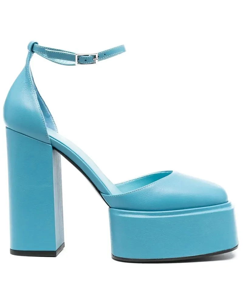 3JUIN Pumps mit Plateau 90mm - Blau Blau