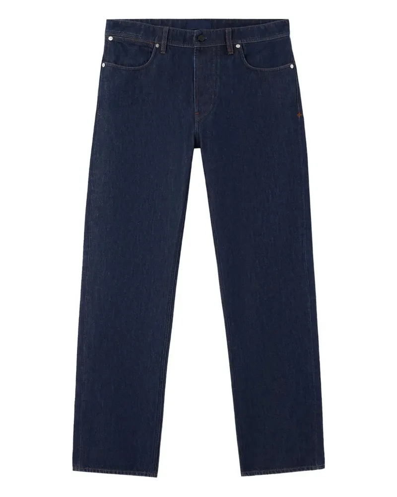 Stone Island logo-patch jeans - Blau Blau