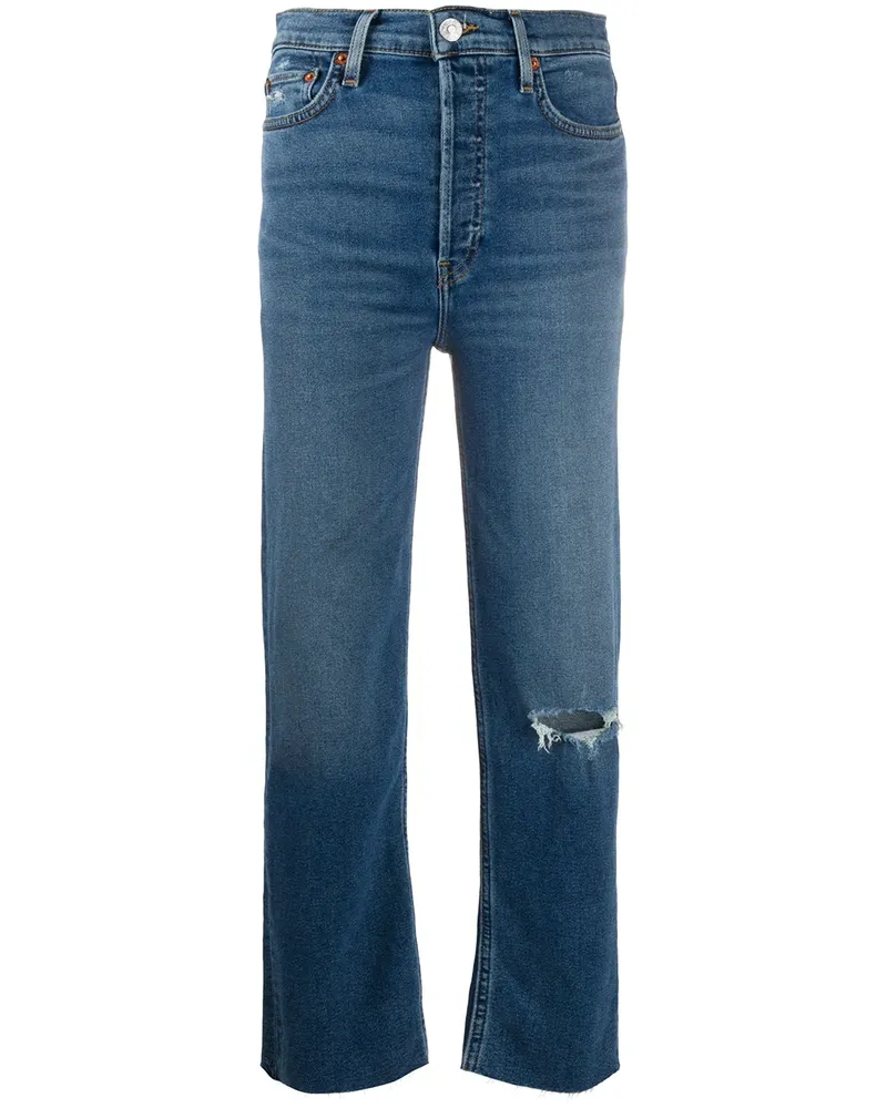 RE/DONE Jeans mit Stone-Wash-Effekt - Blau Blau