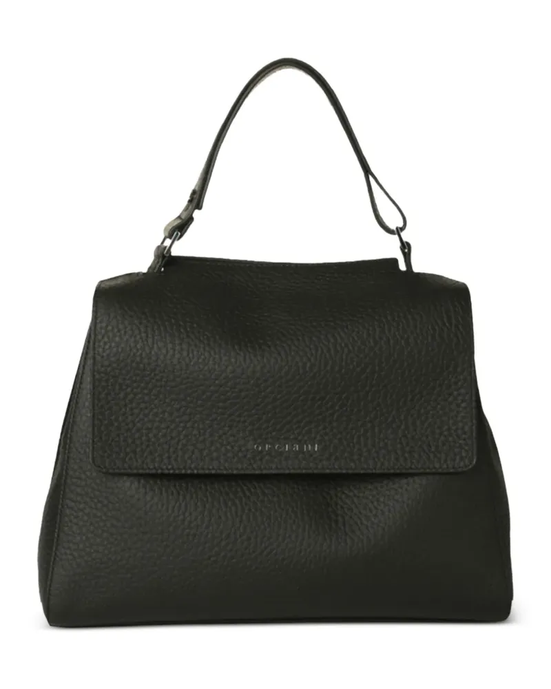 Orciani Sveva leather shoulder bag - Schwarz Schwarz