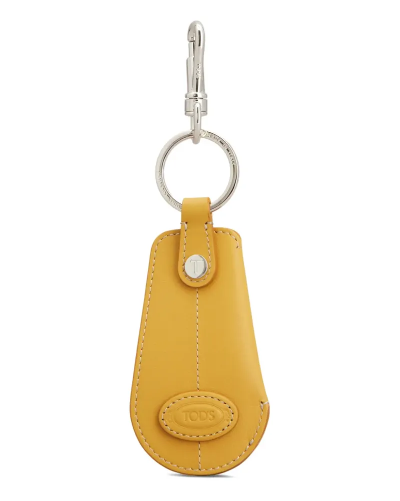 TOD'S Schlüsselanhänger mit Kontrastnähten - Gelb Gelb