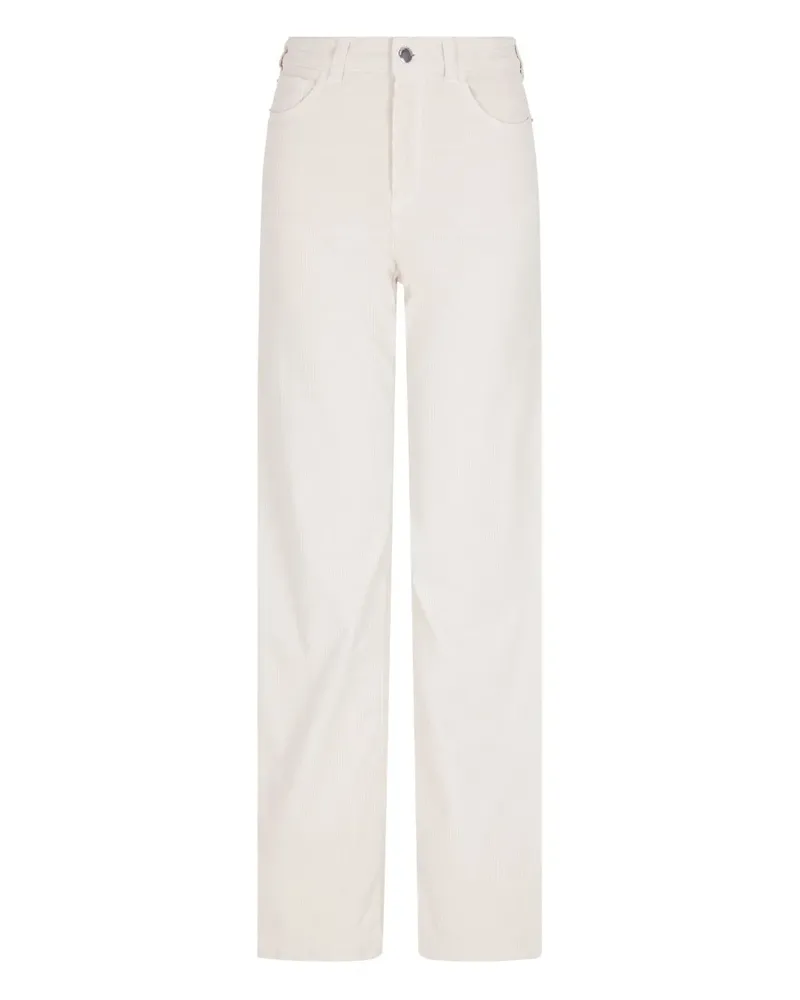 Emporio Armani Cordhose im Five-Pocket-Design - Weiß Weiß