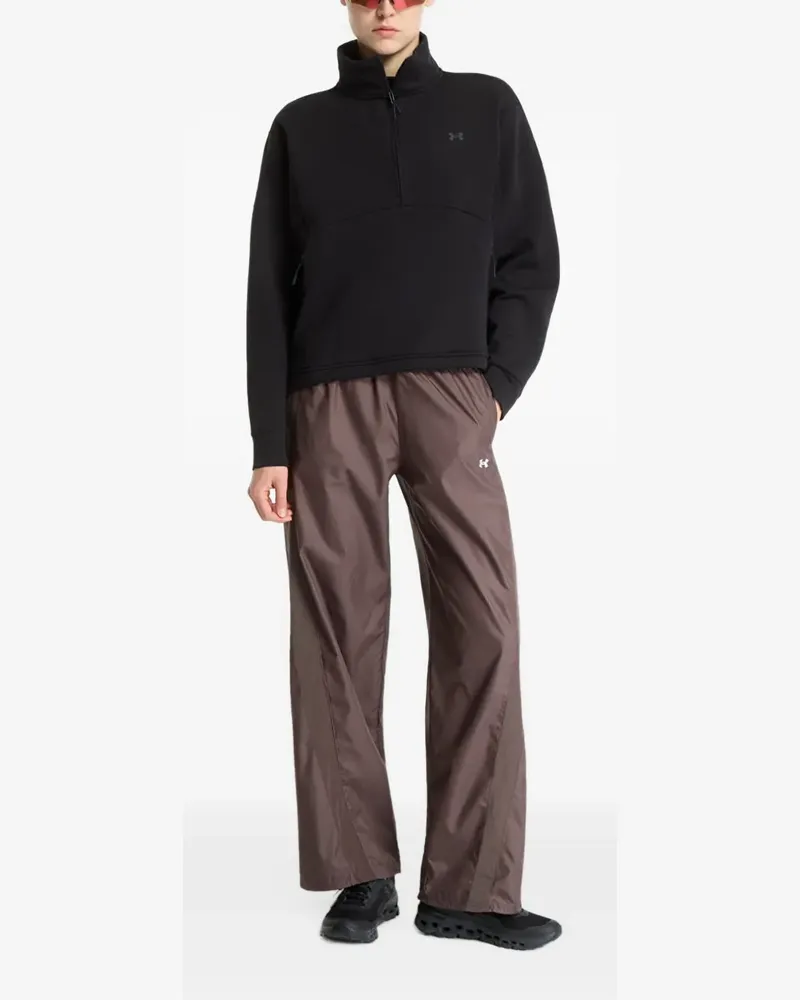 Under Armour Unstoppable Fleece-Pullover mit kurzem Reißverschluss - Schwarz Schwarz