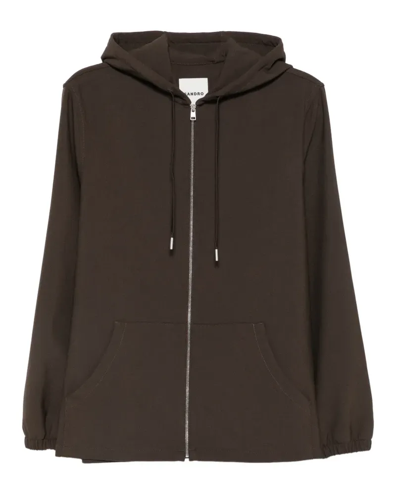 Sandro Hoodie mit Reißverschluss - Braun Braun