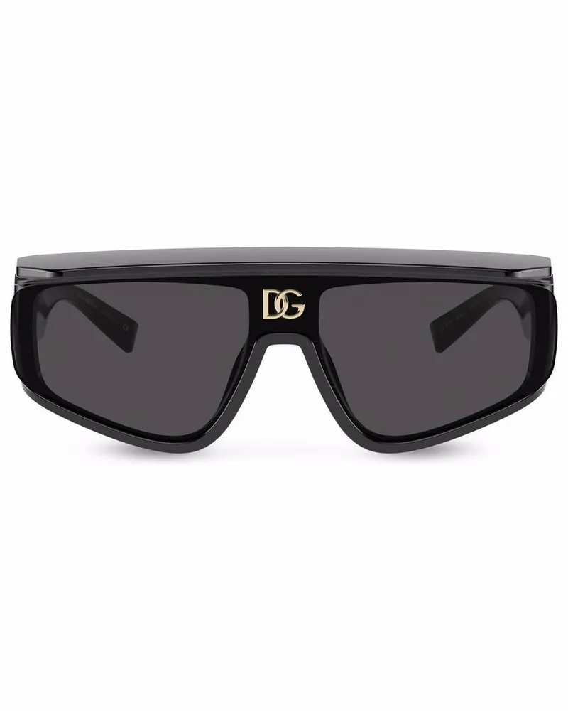 Dolce & Gabbana Sonnenbrille mit DG - Schwarz Schwarz