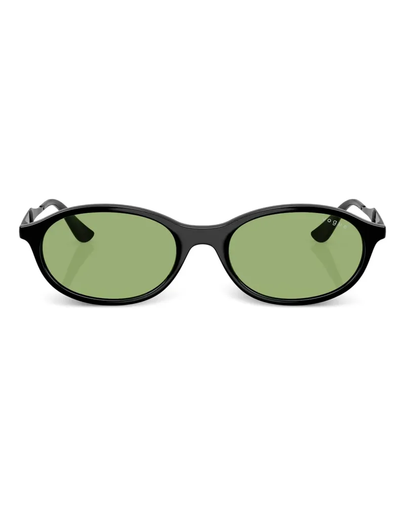 Vogue Sonnenbrille mit rundem Gestell - Schwarz Schwarz