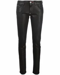 Philipp Plein Iconic Plein Slim-Fit-Jeans Schwarz