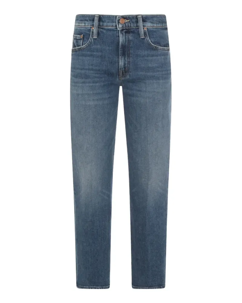 Mother Jeans mit Knopfverschluss - Blau Blau
