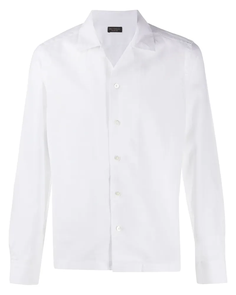 Dell'oglio Klassisches Hemd - Weiß Weiß