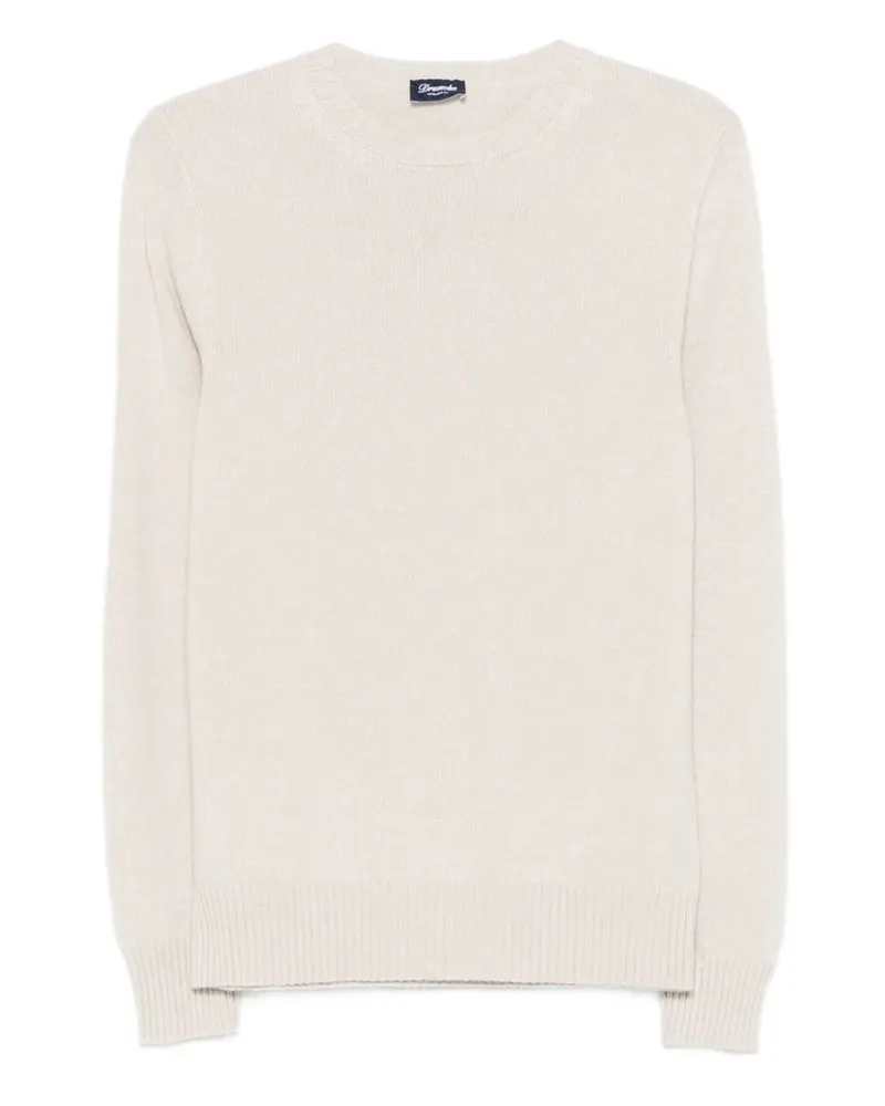 Drumohr  Kaschmirpullover mit Rundhalsausschnitt - Nude Nude