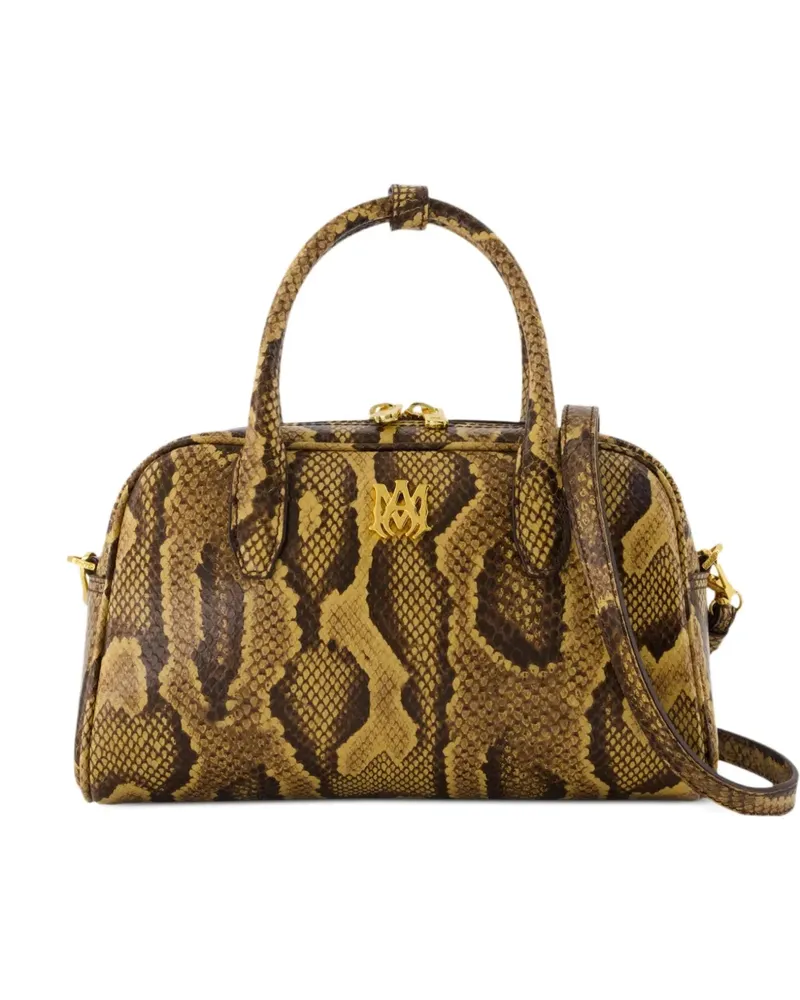 Amiri MA Bowlingtasche mit Python-Prägung - Braun Braun