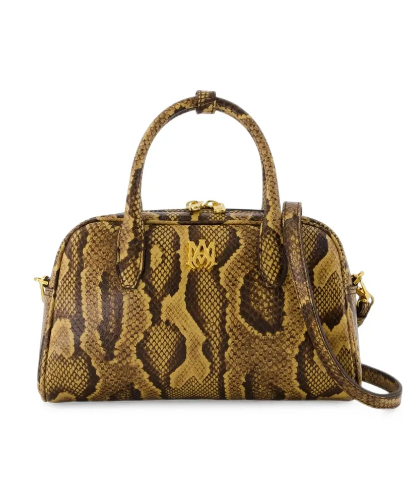 Amiri MA Bowlingtasche mit Python-Prägung - Braun Braun
