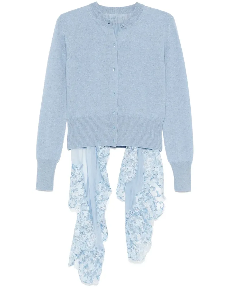Ermanno Scervino Cardigan mit Schaldetail - Blau Blau