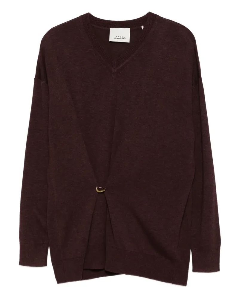 Isabel Marant Chiraz Pullover mit V-Ausschnitt - Rot Rot