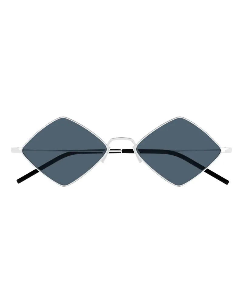 Saint Laurent Sonnenbrille mit geometrischem Gestell - Silber Silber