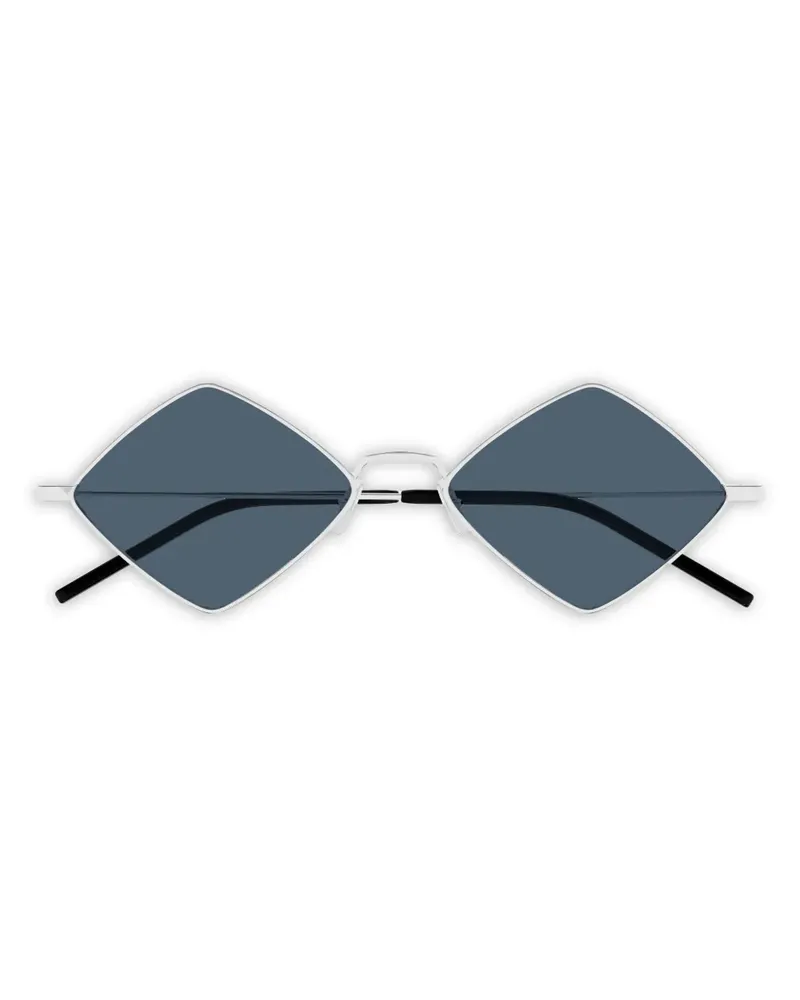 Saint Laurent Sonnenbrille mit geometrischem Gestell - Silber Silber