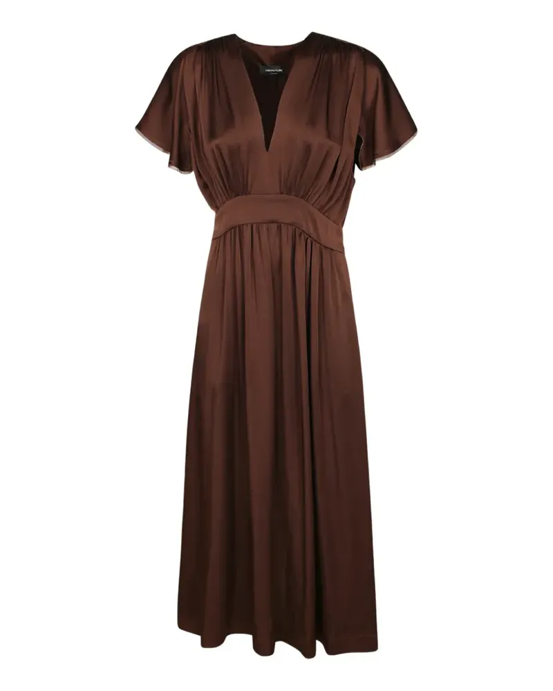 Fabiana Filippi Gerafftes Kleid - Braun Braun